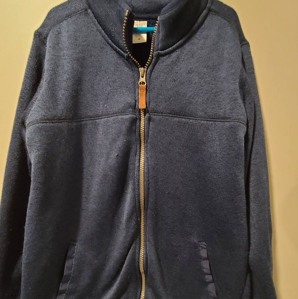 Boys carters New sz 10 zip up sweatshirt